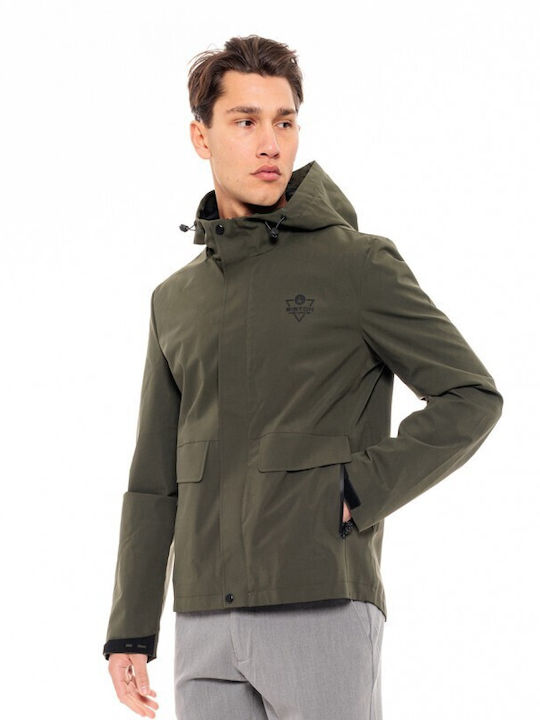 Biston Herren Jacke Lässig Olive