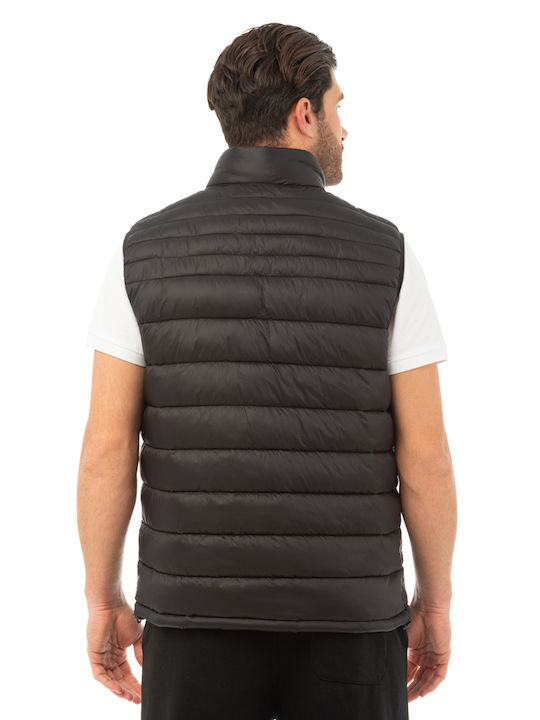 Be:Nation Men's Sleeveless Puffer Jacket Black