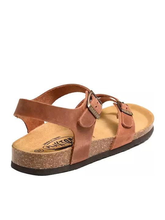 Plakton Apure Women's Flat Sandals Tabac Brown Plakton Apure Women's Flat Sandals Tabac Brown