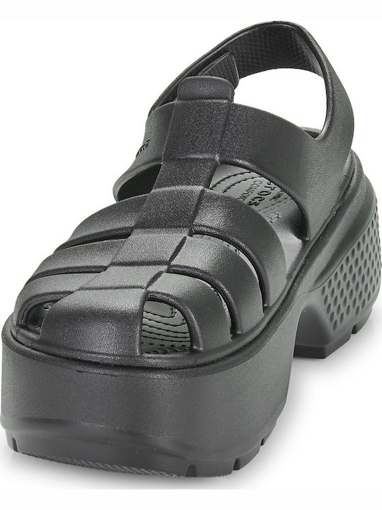 Stomp Fisherman Women's Flat Sandals in Black Color