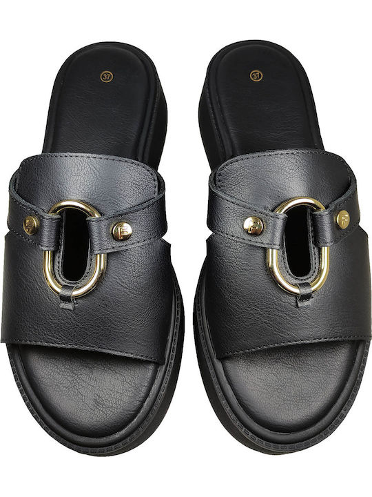 Γυναικεία Σανδάλια Flatforms Μαύρα