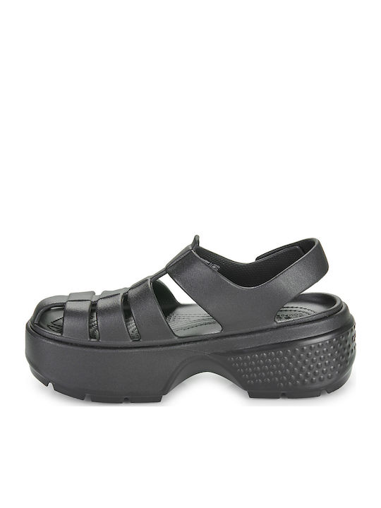 Stomp Fisherman Women's Flat Sandals in Black Color