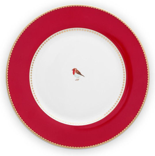 PiP Studio Love Birds Πιάτο Γλυκού από Πορσελάνη Red με Διάμετρο 21cm PiP Studio Love Birds Πιάτο Γλυκού από Πορσελάνη Red με Διάμετρο 21cm