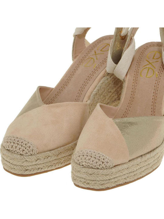 Women's Platform Espadrilles Beige