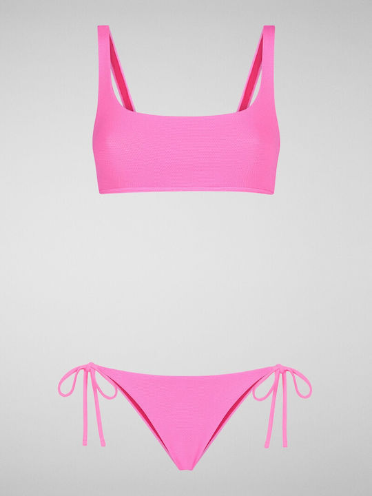 Save The Duck Bikini Swim Top Fucsia Pink