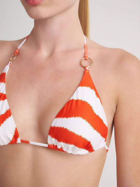 SugarFree Padded Triangle Bikini Top Orange