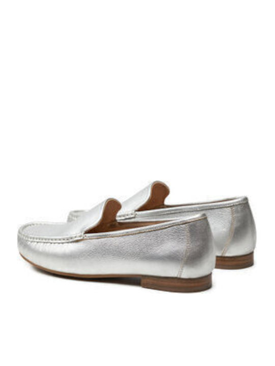 Women's Moccasins in Silver Color