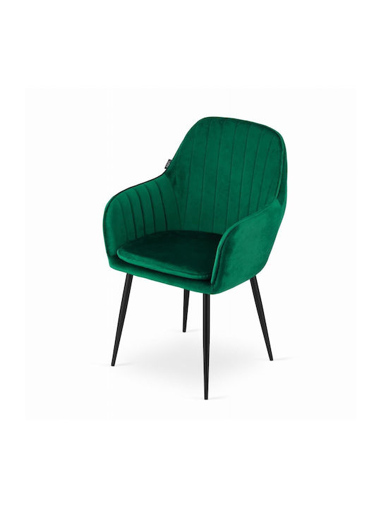 Scaune Bucătărie Catifelate Verzi 1buc 57.5x56.5x86.5buc