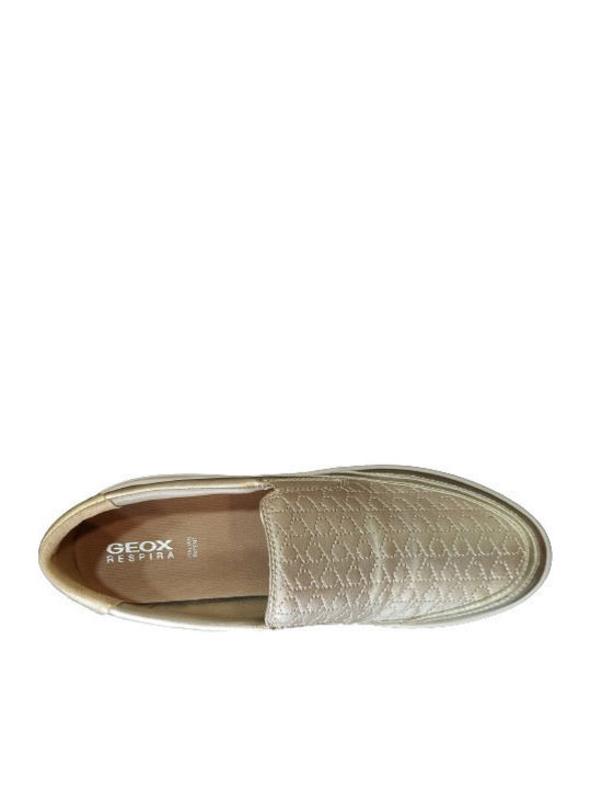 Tahiva Ανατομικά Γυναικεία Slip-On Δερμάτινα Χρυσά