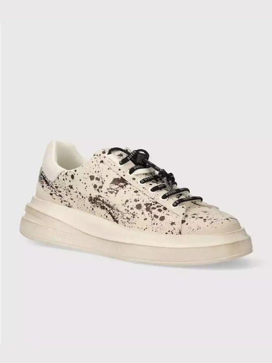 Guess Elba Ανδρικά Sneakers Εκρού