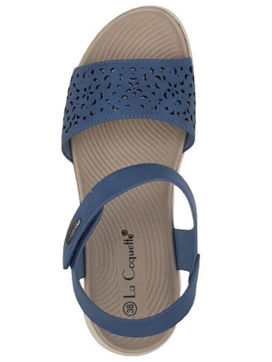 Flache Sandalen für Damen Anatomisch in Blau Farbe