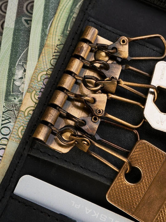 Husă chei din piele vintage Paolo Peruzzi T-49-bl - Promovare