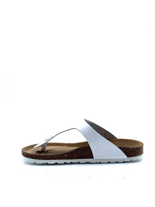 Flivver Women's Flat Sandals Anatomic in White Color