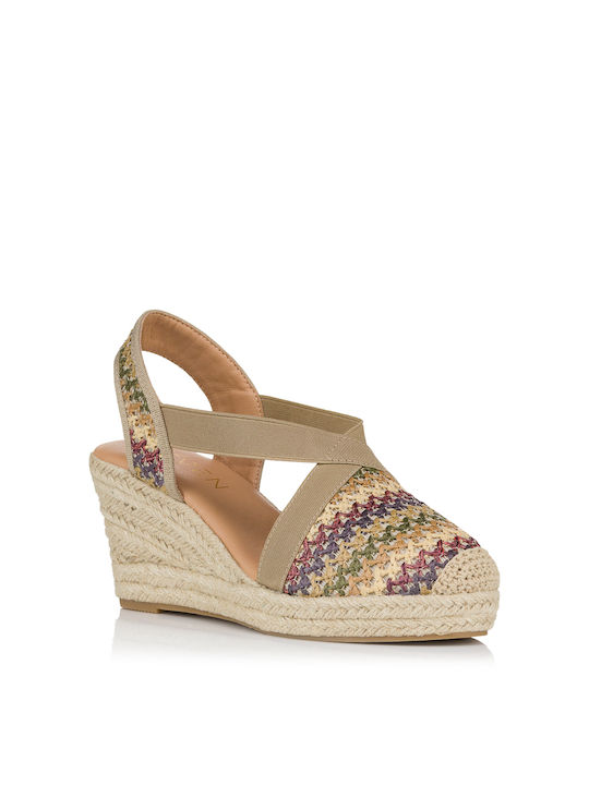 Seven Women's Fabric Platform Espadrilles Multicolour