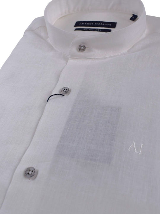 Artisti Italiani Men's Shirt Linen White