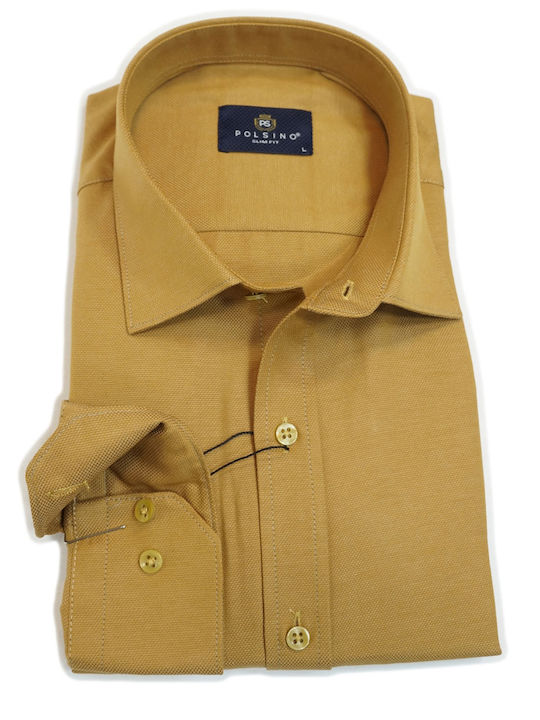 Polsino Shirts Men's Shirt Camel