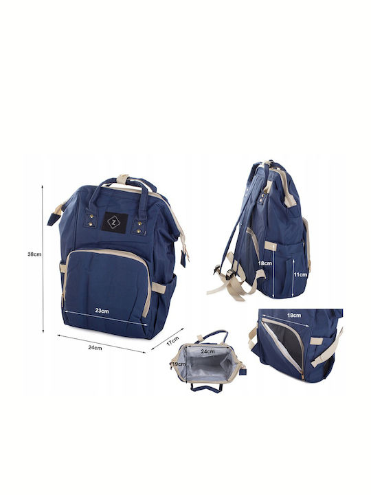 Multifunktionaler Rucksack Zola Mamas Rückenreißverschluss Dunkelblau Creme Multifunktionaler Rucksack Zola Mamas Rückenreißverschluss Dunkelblau Creme