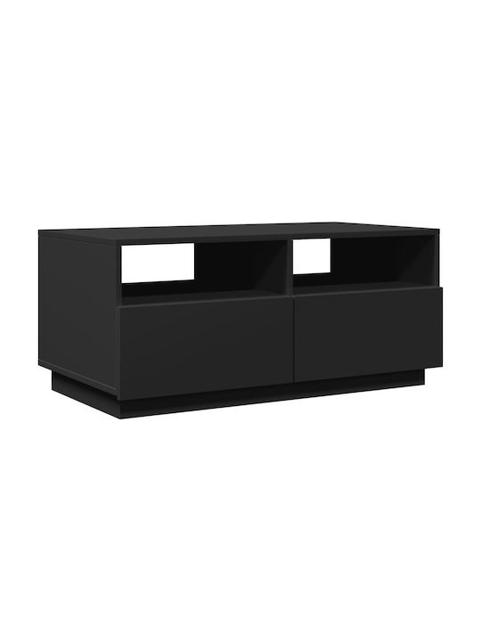 Rectangular Coffee Table Black L90xW49xH40cm