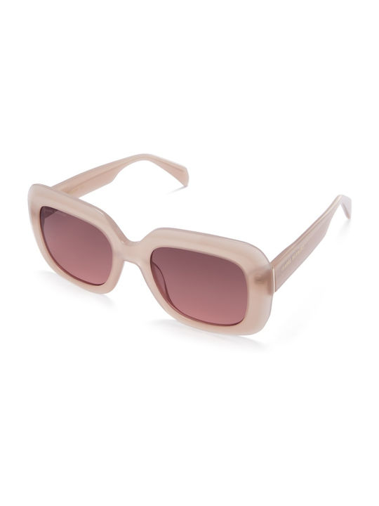 Isabel Bernard Women's Sunglasses with Pink Plastic Frame and Pink Gradient Lens IB400003-20-20