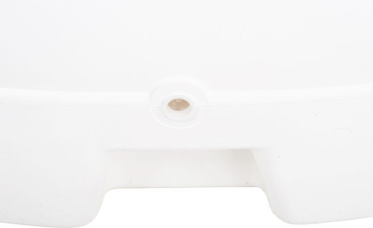 HomeMarkt Solbas Folding Umbrella Stand made of Plastic White 46.5x46.5x23.5cm