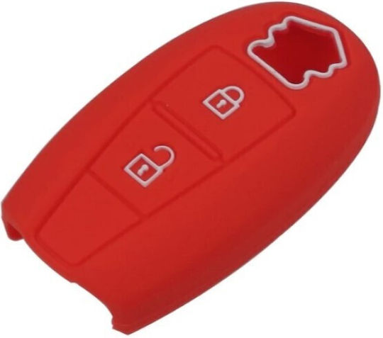 Car Key Cover Case made of with 2 Buttons for Suzuki in Black Color