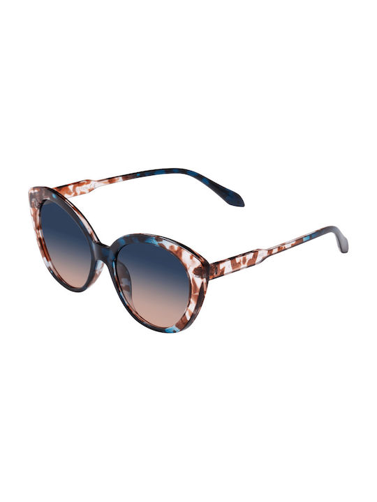 Biela Leopar Women's Sunglasses with Multicolour Tartaruga Plastic Frame and Blue Gradient Lens 026187-03