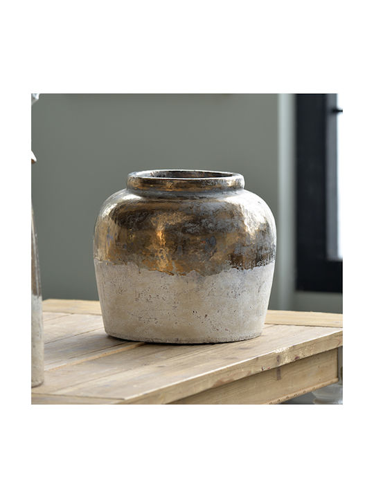 Artekko Διακοσμητικό Βάζο Keramik ART- Gray 33.5x33.5x28.5cm 1Stück