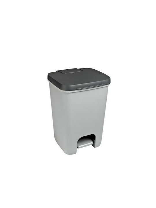 Curver Coș de Gunoi Plastic cu Pedală Gri 20l