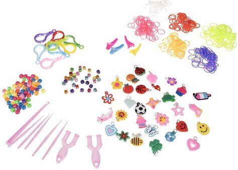 Bracelet Creation Set 3000 Elastics Zola Beads Pendants Accessories Included Multicolor