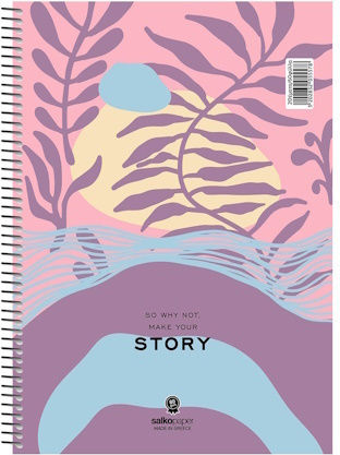 Spiral Notebook Story Various Designs A4 21x29 120 pages 2 Subjects 5557