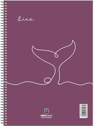 Spiral Notebook Line Various Designs A4 21x29 180 pages 3 Subjects 5548