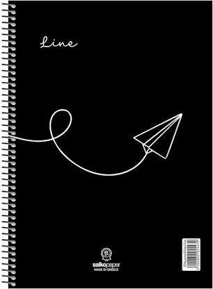 Spiral Line Notebook Various Designs A4 21x29 120 pages 2 Subjects 5547