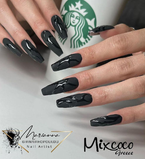 Mixcoco Frozen Top Coat for Regular Nail Polish Matte 15ml