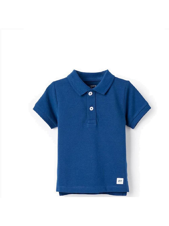 Zippy Kids Polo Short Sleeve Blue