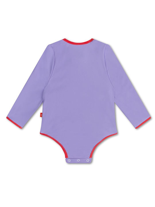 Swim Essentials Παιδικό Μαγιό Ολόσωμο με Μακρύ Μανίκι Purple