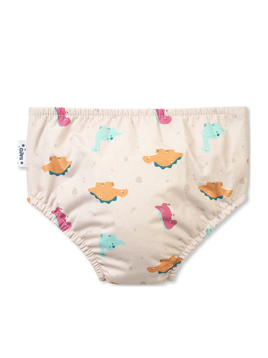 Saro Dinos Kinder Badebekleidung Schwimmwindel Beiges