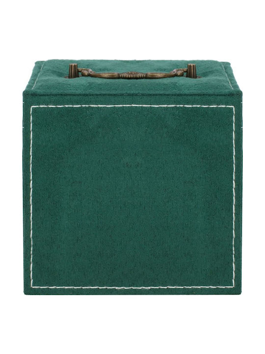Jewelry Box Velvet Green 12x12x12 Cm Springos