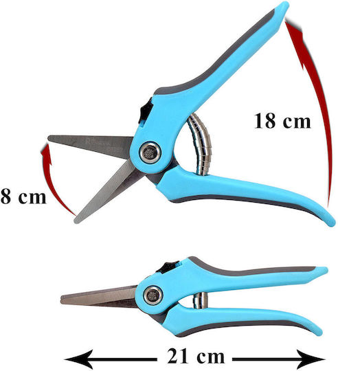 Richmann Baumschere Typ Ratsche Länge 21cm mit Maximalem Schnittdurchmesser 6mm