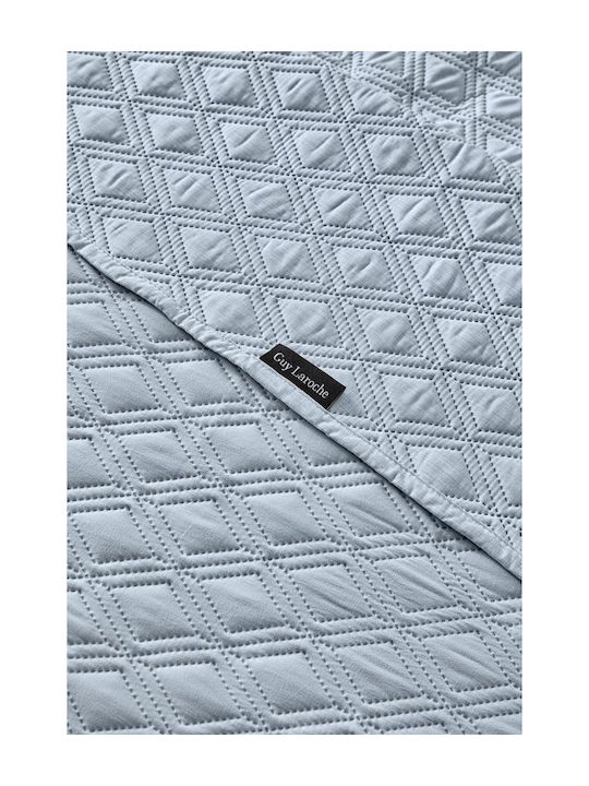 Guy Laroche Tempest Set Coverlet Semi-double Microfiber Blue 180x240cm 2pcs
