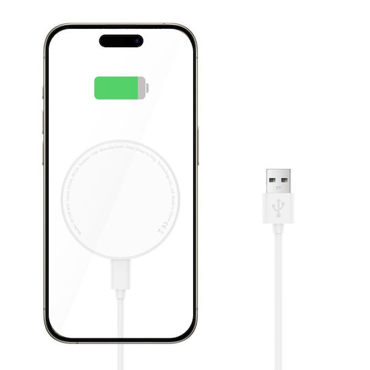 Tech-Protect Φορτιστής Magsafe 15W Power Delivery Λευκός (Qi15W-A33)