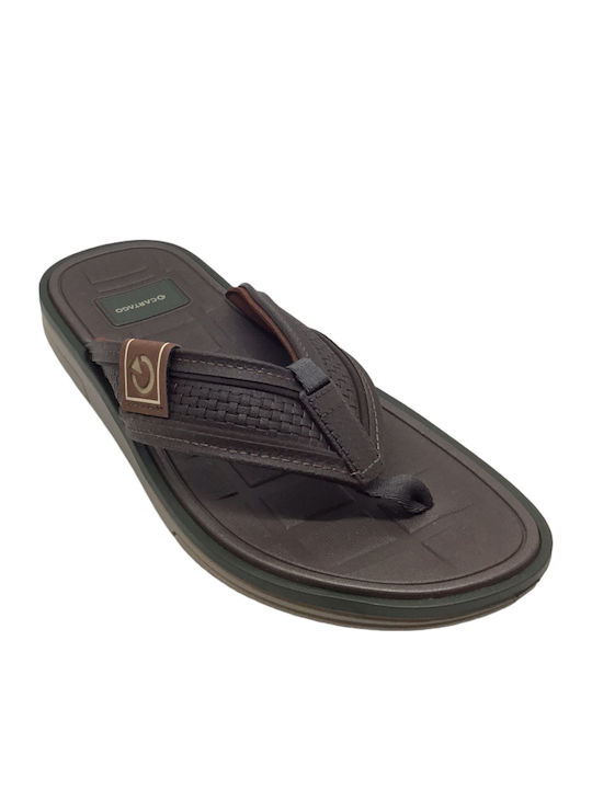 Men's Flip Flops Cartago 780-24107 Brown