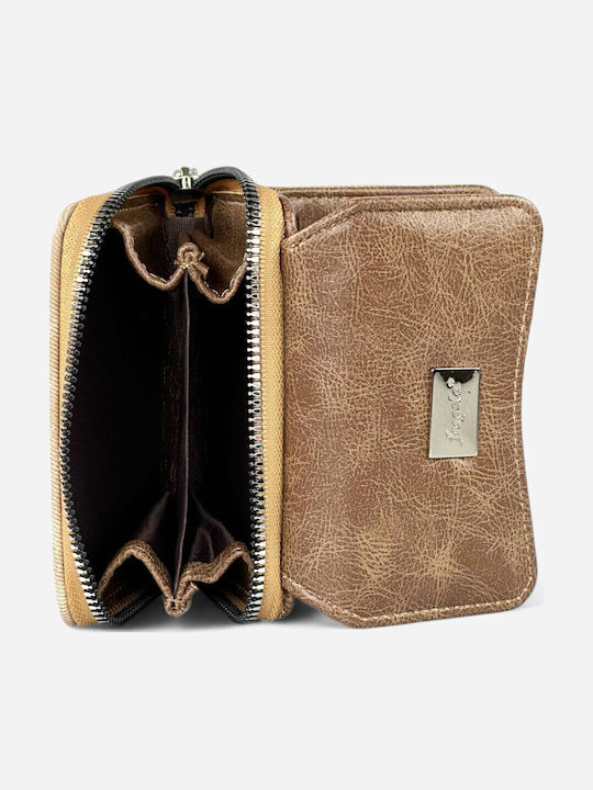 Erdbeer Kleines Damenportemonnaie Pc386 Beige