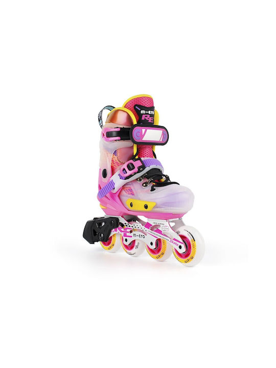 Micro Kids Adjustable Inline Rollers Pink