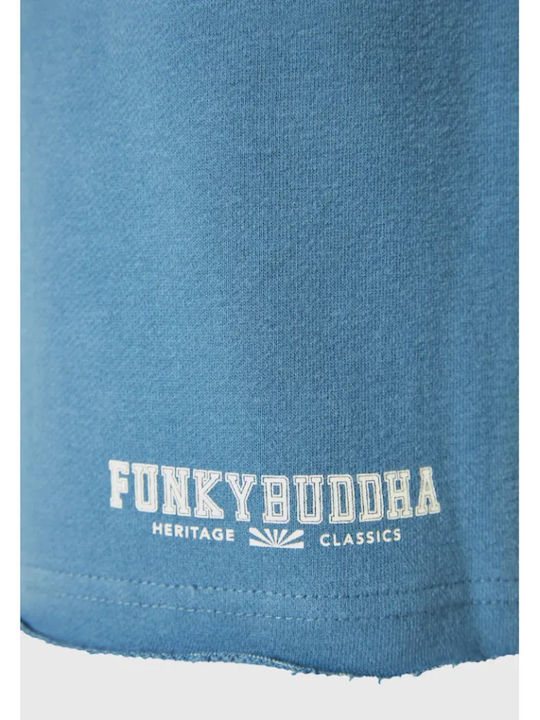 Funky Buddha Essential Bermudă Sportivă de Bărbați China Blue