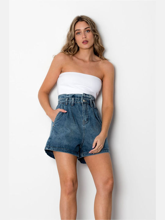 Women's Baggy Blue Shorts