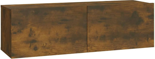 Living Room TV Unit Smoky Oak L100xW30xH30cm