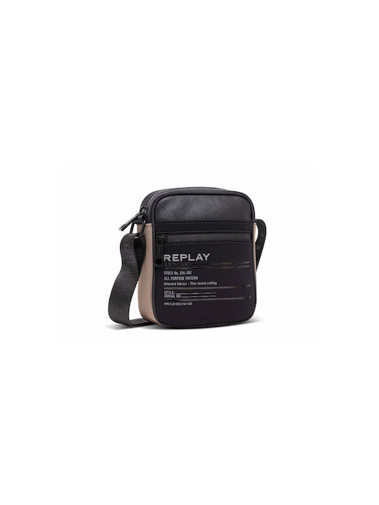 Replay Herrentasche Schulter / Crossbody Beige