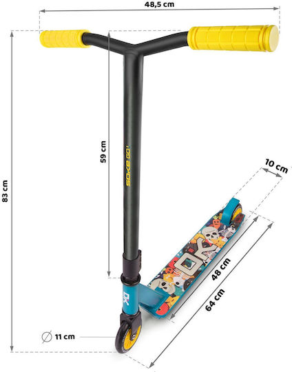 Soke Kids Scooter Foldable Go! 2-Wheel Blue