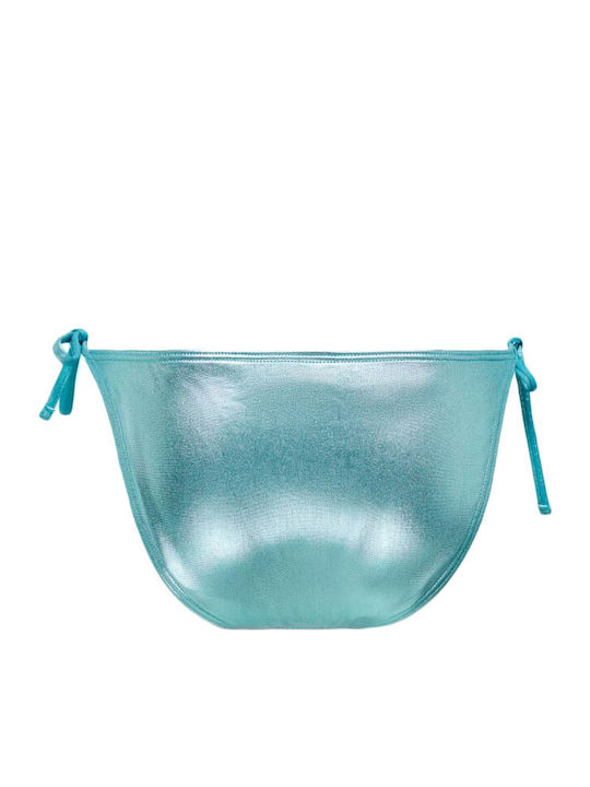 Bikinihosen Slip mit Schnürung Hellblau