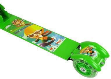 Lean Toys Kids Scooter Foldable 3-Wheel Multicolour